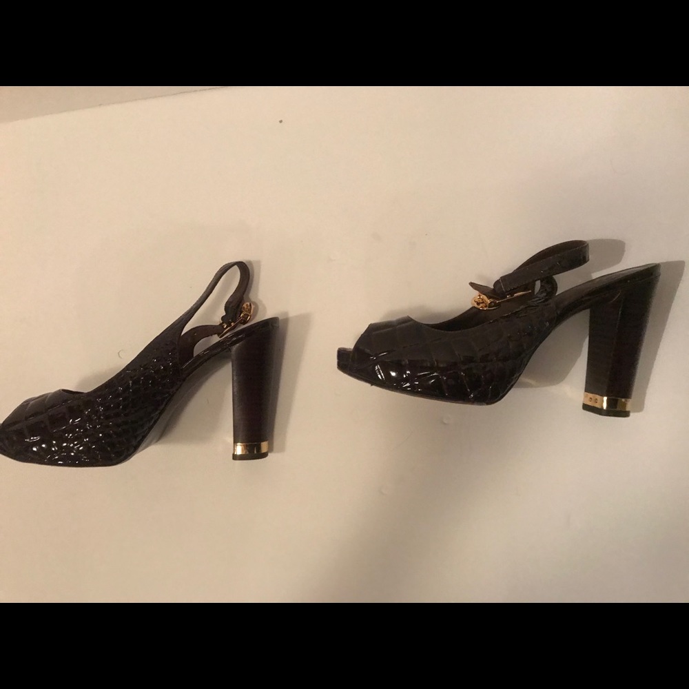 Tory Burch Python Style Sling Back Pump - image 6